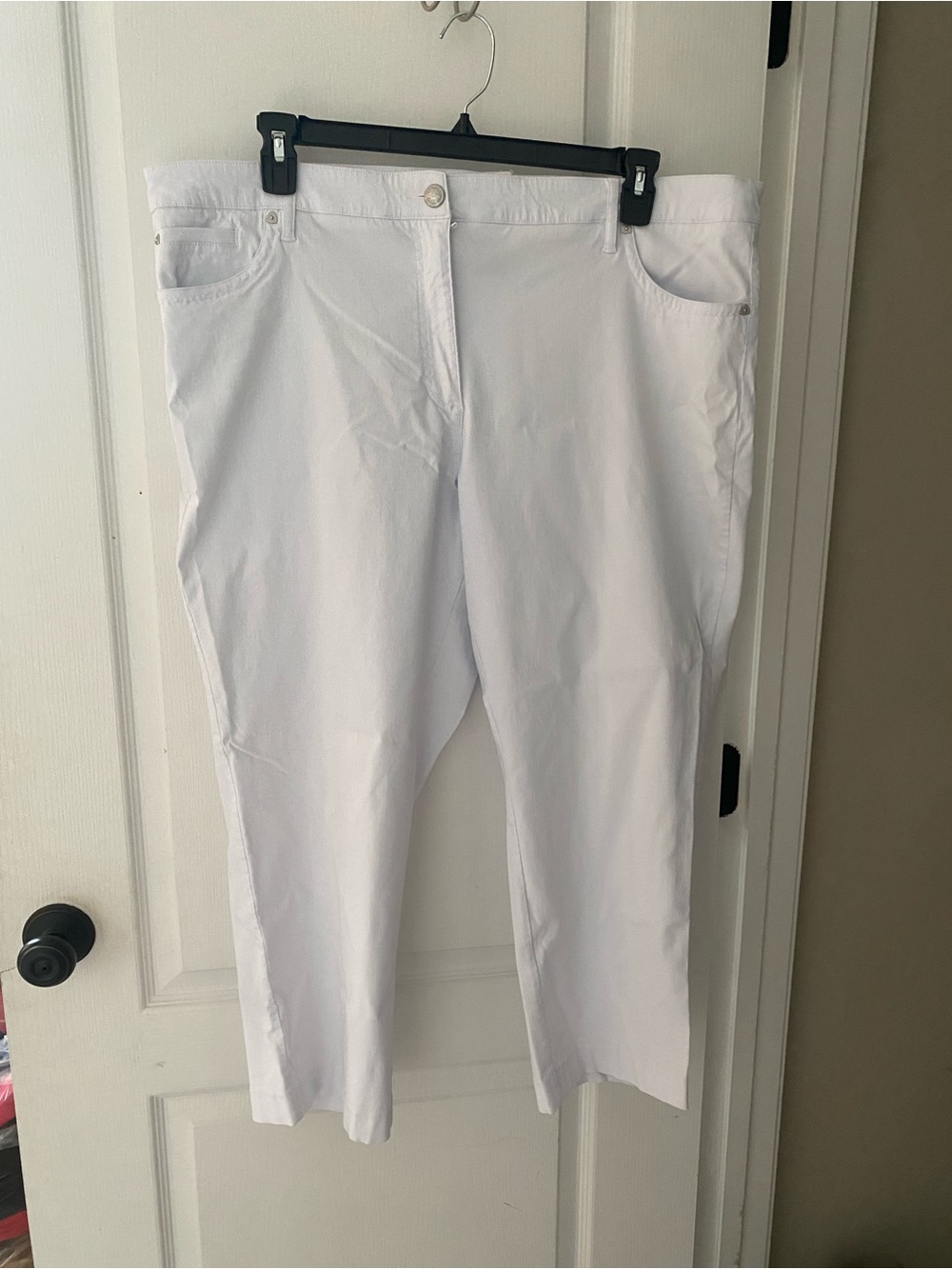 Zac & Rachel White Ankle-Length Stretch Jeans